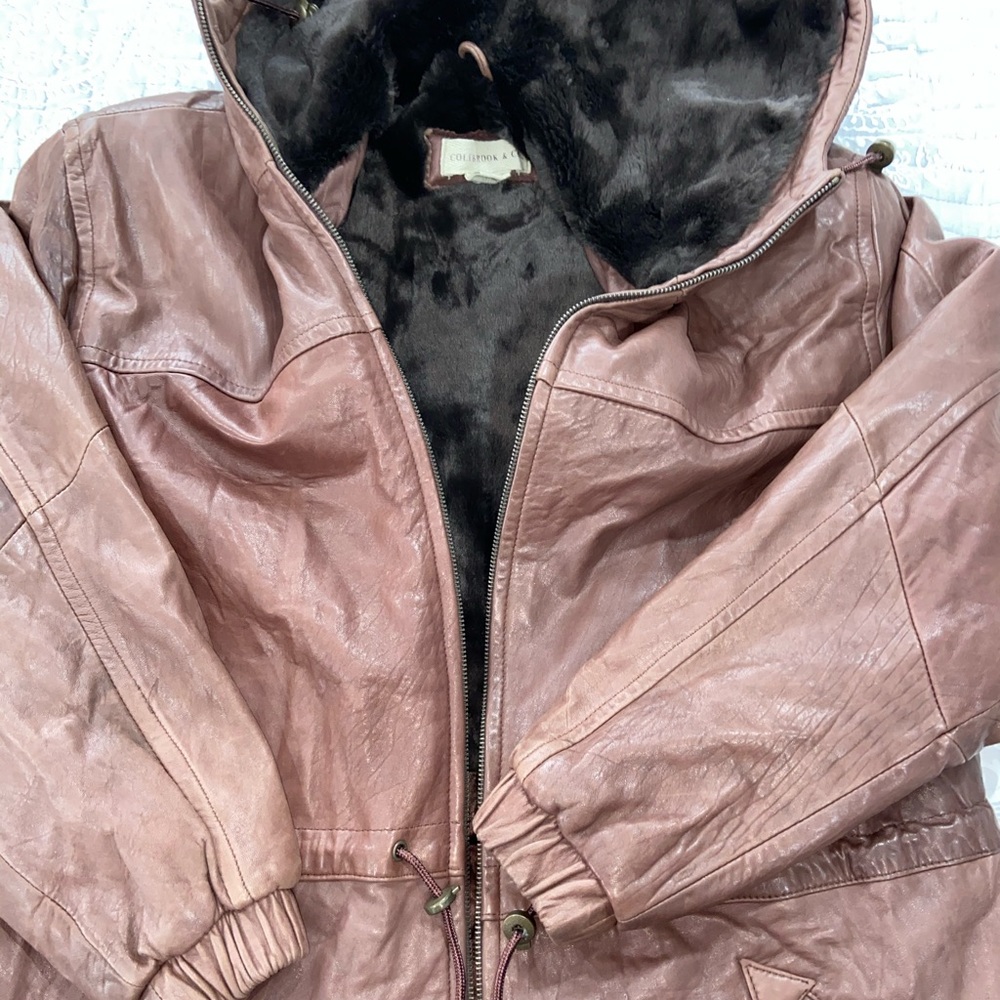 Colebrook&Co. Genuine Brown Leather Ladies Jacket Gem